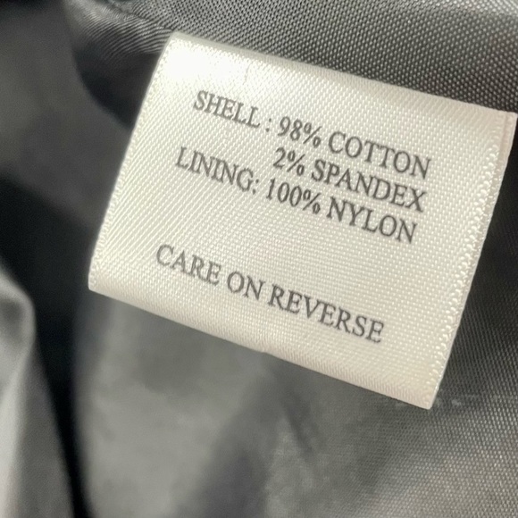 Talbots Cotton Lined Pockets Substantial Shoulder Pads Button Detail Jacket Coat - Picture 6 of 9